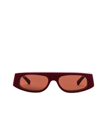 KÍNH GUCCI DÁNG SHIELD ĐỎ ĐÔ