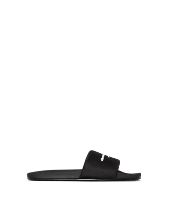 DÉP ALEXANDER WANG STRAP SLIDES MÀU ĐEN