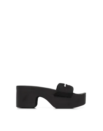 DÉP ALEXANDER WANG STRAP SLIDES MÀU ĐEN