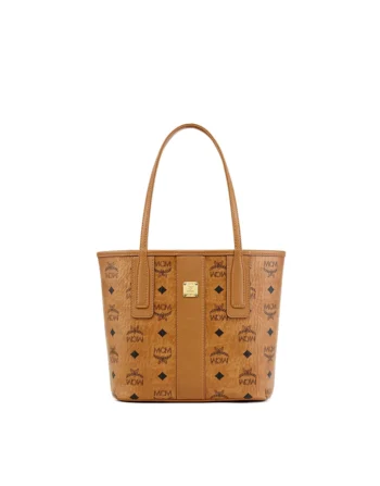 TÚI MCM MINI REVERSIBLE LIZ SHOPPER IN VISETOS NÂU